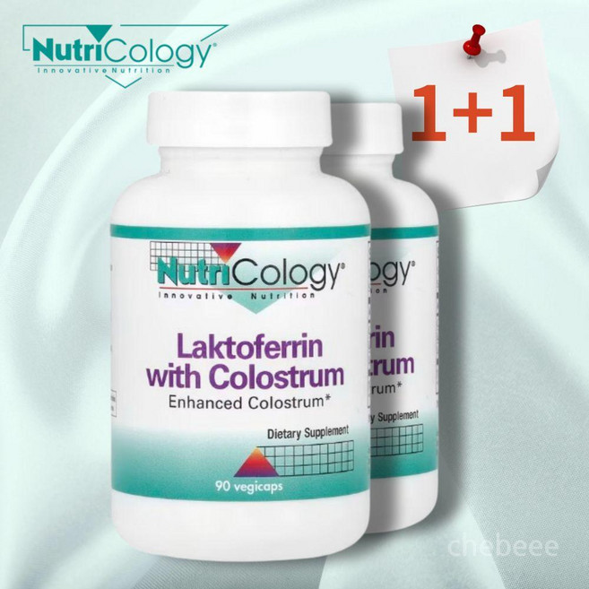 뉴트리콜로지 락토페린 초유 라이소자임 1400mg 90캡슐 1개월분 2개, 90정