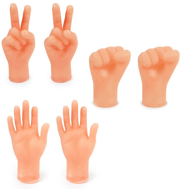 아현라벨 이상한 선물 쓸모없는 선물 미니 장난감 손 2p, 보