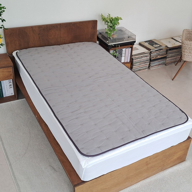 안전저항 어싱매트 은사28줄+면-싱글 100x200cm 전자파차단 어싱패드 쉴드그린