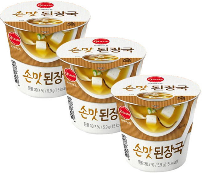 태경농산 손맛 된장국 5.9g x 3개 / 컵국 즉석 간편국