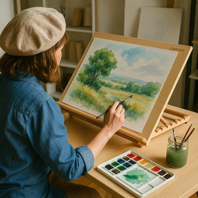 테이블 이젤 화판 드로잉 미술용이젤