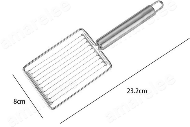 스테인레스 스틸 소세지 햄슬라이서 주방 멀티 만능감자칼 햄절단기 스팸칼슬라이서, 1개, 1개