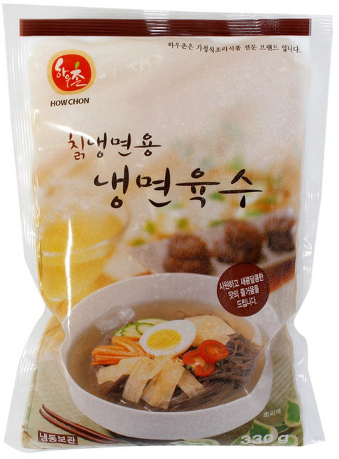 하우촌 칡냉면용 냉면육수 330g, 4개