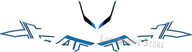 혼다 X ADV 750 X ADV 750 스크래치 방지 스티커 XADV 750 스티커 페어링 스티커, sky blue -A, 1개