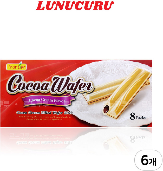 프론티어 코코아웨이퍼, 80g, 6개