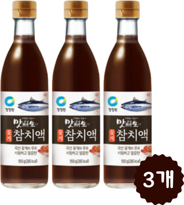 맛선생 꽃게 참치액, 950g, 3개