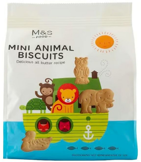 막스앤스펜서 M&S 귀어운 동물 모양의 버터 쿠키 125g, 1개