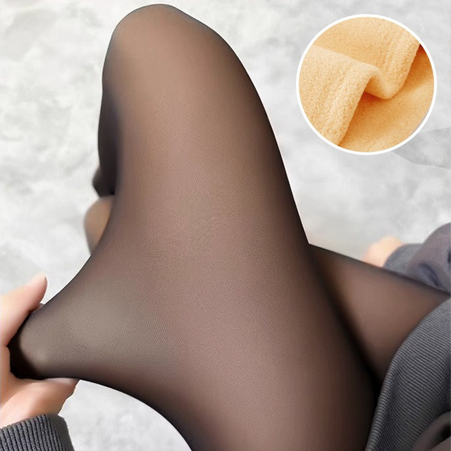 아띠Ahtty 엉덩이 두 줄 봉제선 겨울 착시 기모 레깅스 타이즈 하이서포트 고탄력 페이크 팬티 스타킹
