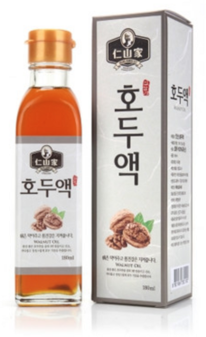 (주)인산가 인산 호두액 180ml 호두기름+2개 이상 구입시 홍삼애초코크런치(49g), 1개