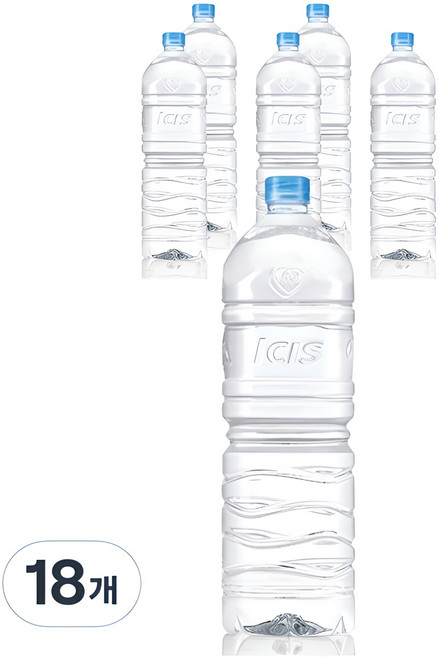 아이시스 ECO 생수 무라벨, 2L, 18개
