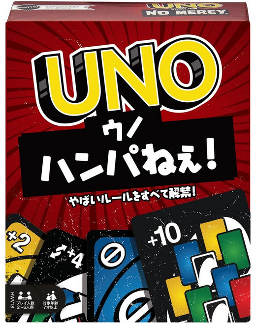 마텔 게임즈 HWV18 UNO 쇼 '엠 노 머시 카드 게임' 168장 2~6인용 7세 이상, 상품선택, 1개