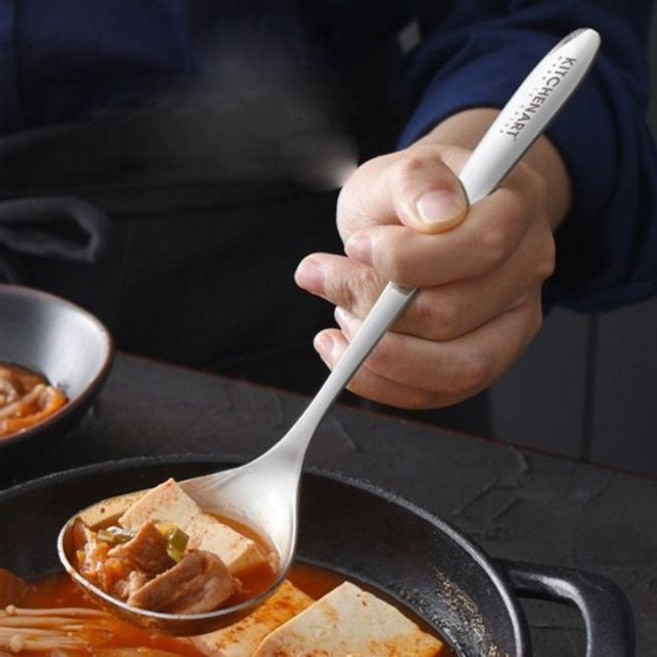 키친아트 스텐 국자 가정 업소 소분 미니 21.5cm, 1개