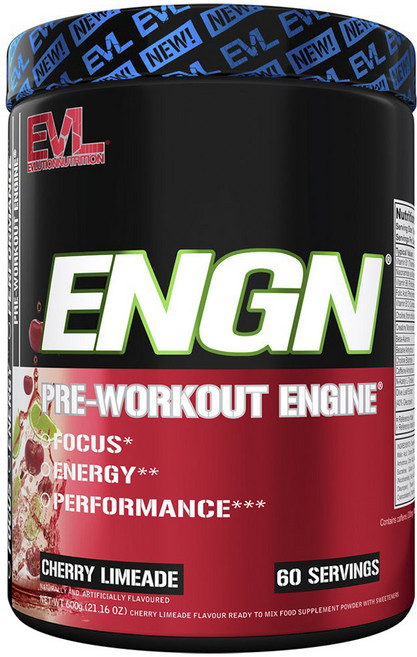 EVLUTIONNUTRITION 運動前能量補充粉 櫻桃檸檬口味, 1罐, 600g
