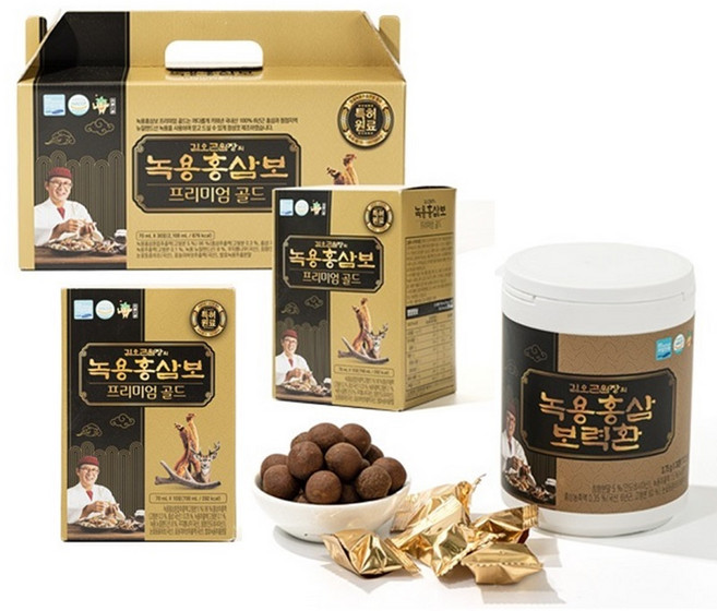 김오곤원장의 녹용홍삼보 프리미엄 골드 (김오곤 녹용홍삼보4개월분 + 보력환30환 + 김오곤관절보 MSM 60정), 1세트
