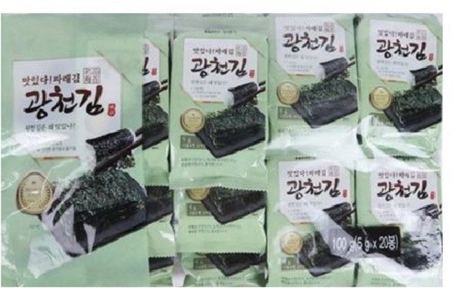 맛있다! 파래김 광천김 100g (5g*20), 20개, 5g