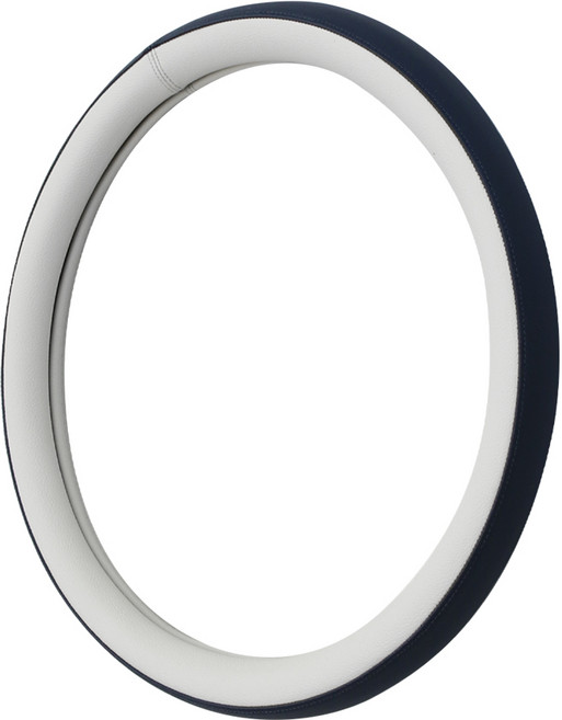 루젠 싼타페 MX5 핸들커버 투톤 가죽 스티어링, 라이트 베이지