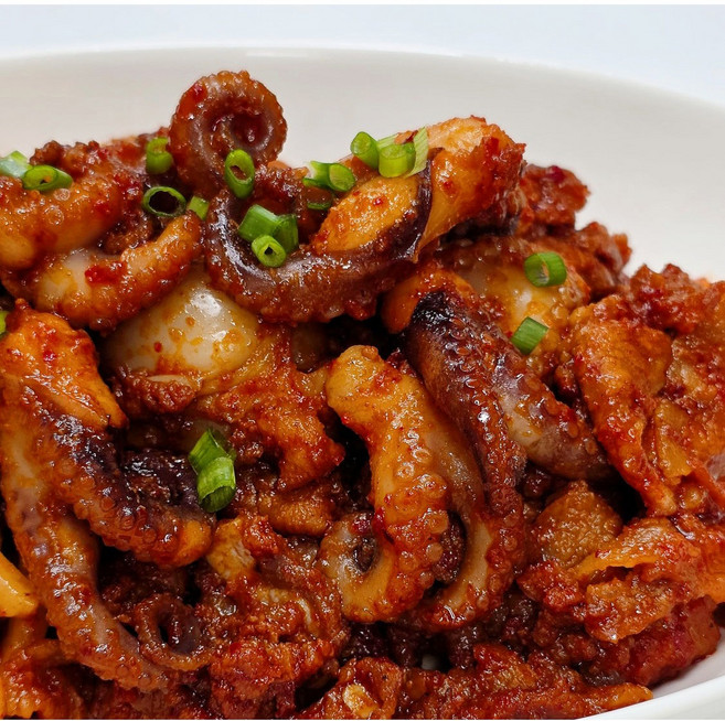 쫄깃탱글 쭈꾸미 듬뿍 쭈삼불고기 밥반찬 야식, 5개, 300g