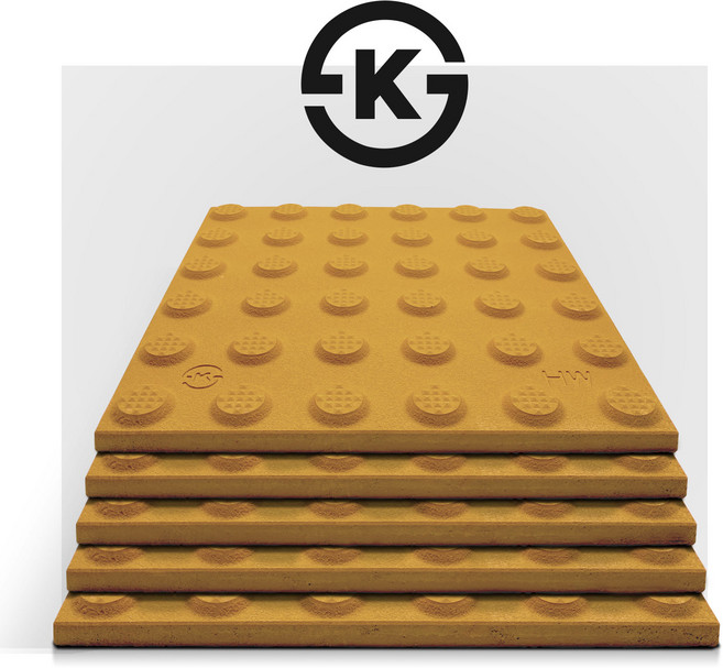 KS 시각 장애인 점자 블럭 점형 타일 콘크리트 18T 논슬립 1박스, 5개