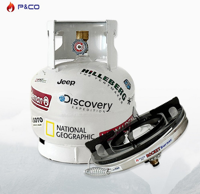 피엔코 로켓트버너+3kg 가스통 세트 해바라기버너 그리들버너 캠핑, 1개, 세트)가스통3kg + 로켓트버너