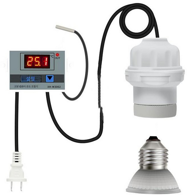 병아리 발열등 히터 병아육추기 검정 난로 보온 햄스터 온도 조절기, 1개, 완전자동온도조절바디워머