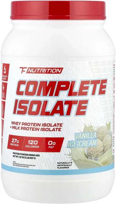매우편하고 TC Nutrition Complete Isolate 바닐라 아이스크림 907g(2lb) 끝내주게잘나가는상품, TCNutritionCompleteIsolate바닐라아, 907g, 1개 - 쿠팡