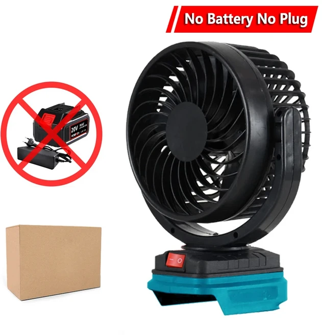 무선 충전식 휴대용 야외 선풍기 마키타 18V 인터페이스 캠핑용, 05 No battery No plug, 01 빠른