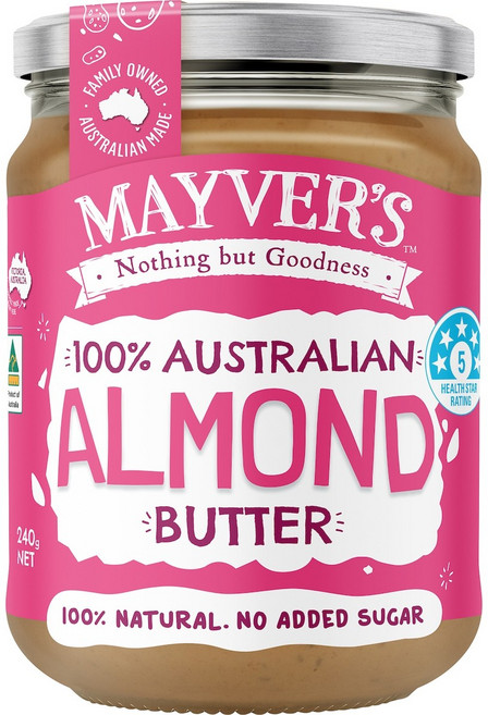 메이버스 호주산 무설탕 아몬드 버터, 1개, 240g