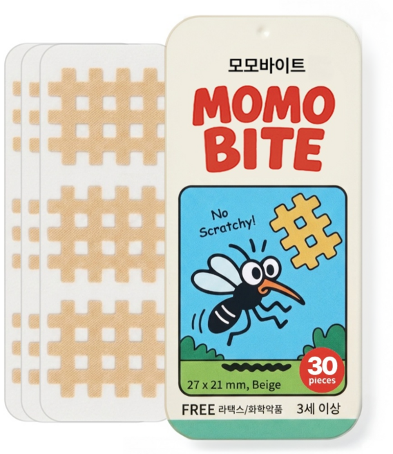 모모바이트 모기패치 30매 KC적합 크로스테입, 1개