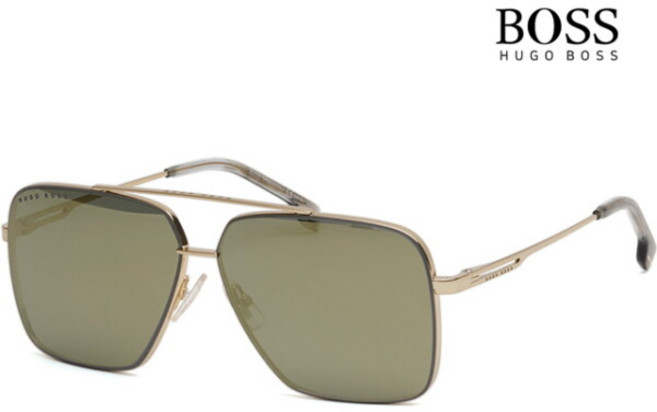 휴고보스 선글라스 BOSS1325S J5GUE 투브릿지 메탈테 골드 미러