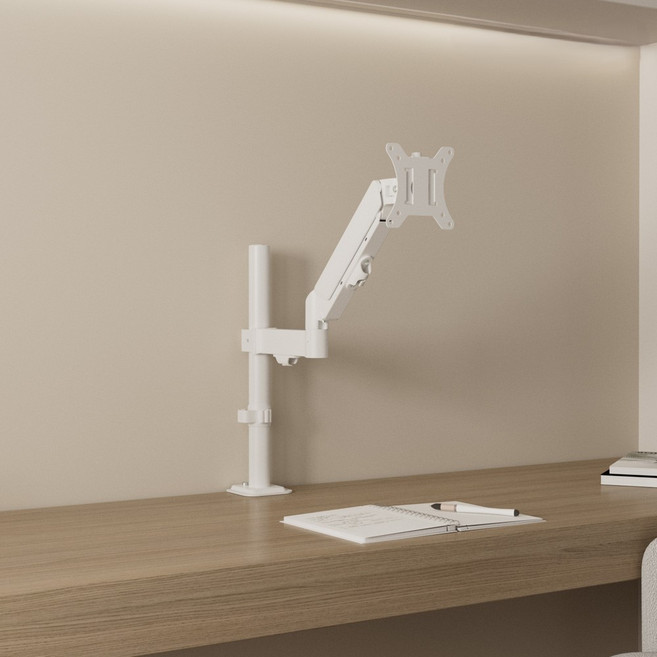 마운트뷰 싱글 모니터암 MV-G10 PLUS 2세대, 1개, 화이트 [EW029]