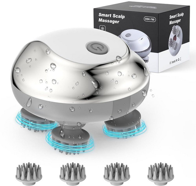 AMIR Electric Scalp Massager Handheld Pet Massager for Dogs and Cats Cat Head and Back Scratcher, AMIR Electric Scalp Massager,