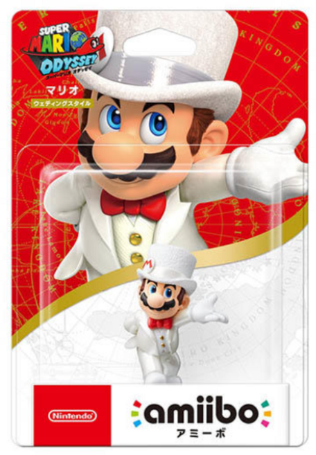 [닌텐도국내정품] 닌텐도 아미보 amiibo 슈퍼 마리오 시리즈 마리오 피치 공주 루이지 쿠파 아미보, 1개, 웨딩마리오