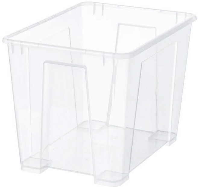 IKEA 이케아 SAMLA 수납 박스, 투명, 1개