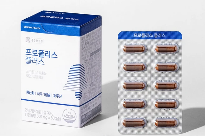 겨울철 감기달고 다시는 분에게 추천하는 종근당건강 프로폴리스 플러스 500mg x 60캡슐, 60회분, 1개 - 쿠팡