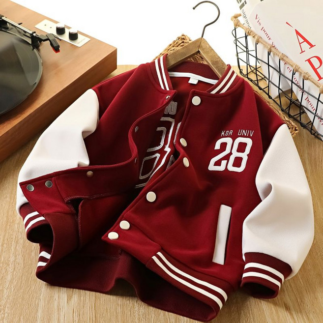 크리스탈하우스 남아 여아 주니어 봄 가을 간절기 바시티 야구 점퍼 CF008