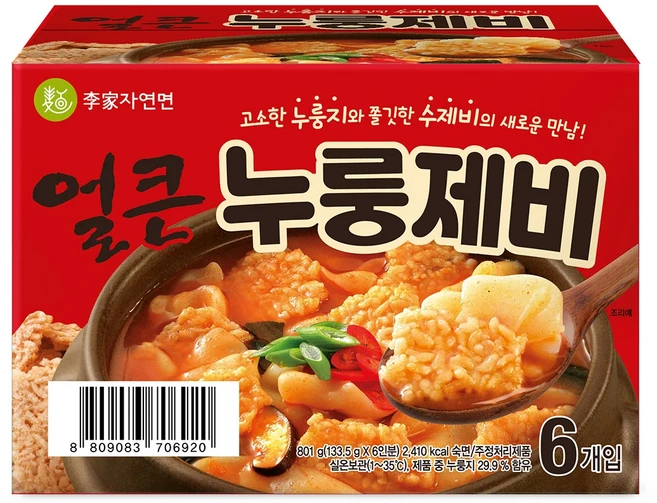 COST 이가자연면 얼큰 누룽제비 133.5g x 6 x 2, 1.602kg, 1개