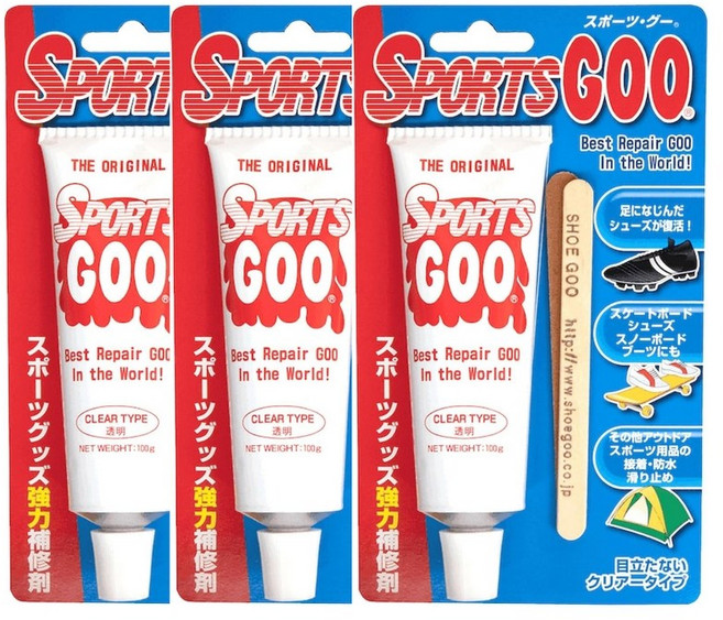 슈구 콜럼버스 신발 보수제 투명 밑창 보강 수리 키트 100g 3개