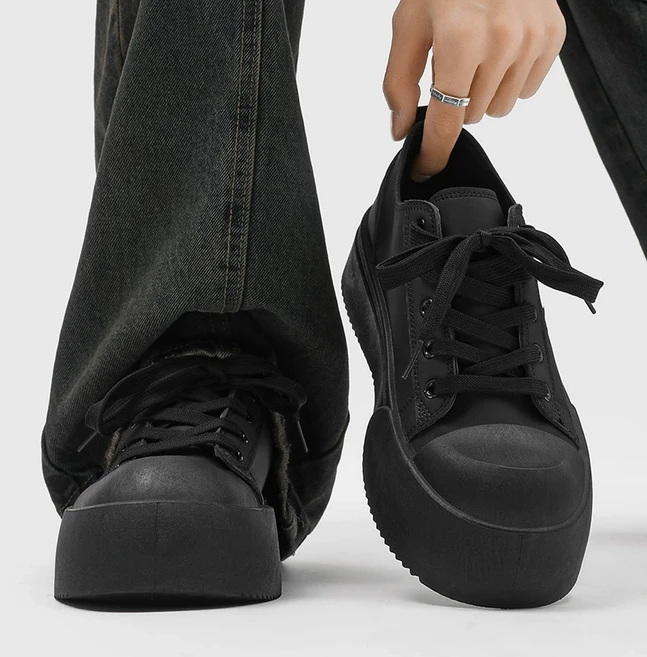 ZAJA더비 슈즈남성 보드화통굽 스니커즈세미 캐주얼 로퍼컴포트화