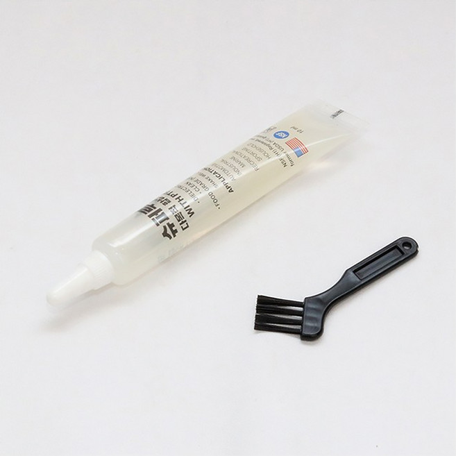 슈퍼루브 다목적 합성 오일 10ml 튜브형 소형 액상 오일타입 브러쉬 세트 미국산 미제 키보드 커피머신 식품용 식용 윤활제 방청 고온 내열, 1개