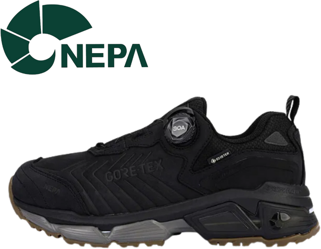 [백화점발송] 네파 남성용 고어텍스 트레킹화 방수 발편한 보아 다이얼 등산화