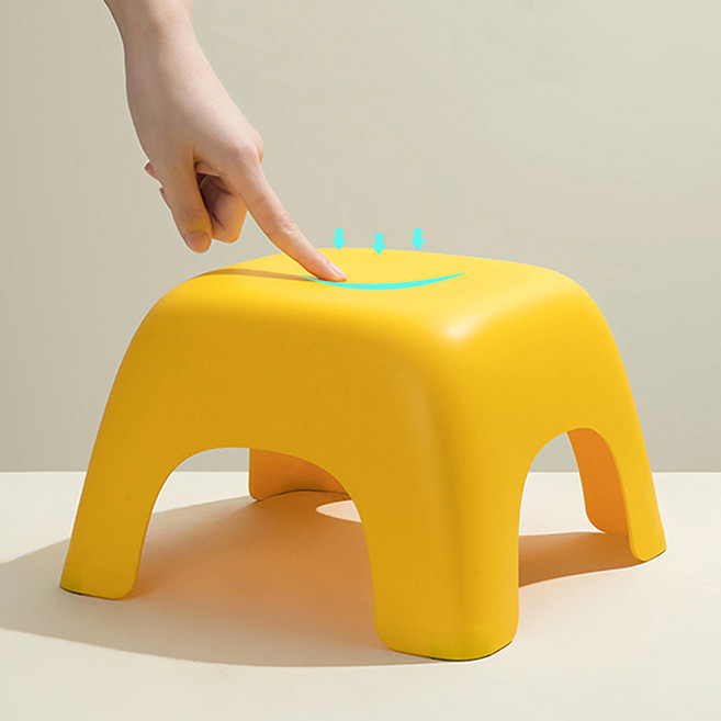 미끄럼방지 라운드 컬러 욕실 발판 의자 앉기편한 높은 샤워스툴, 화이트