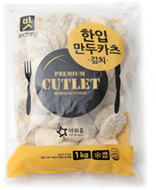 아워홈 한입만두카츠 (김치), 4개, 1kg
