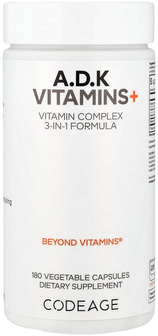 코드에이지 비타민A D K, 1개, 180정