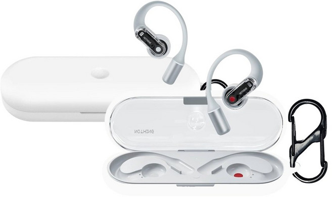 낫싱 이어 오픈 컬러 하우징 슬림핏 일체형 케이스, 화이트, 1개