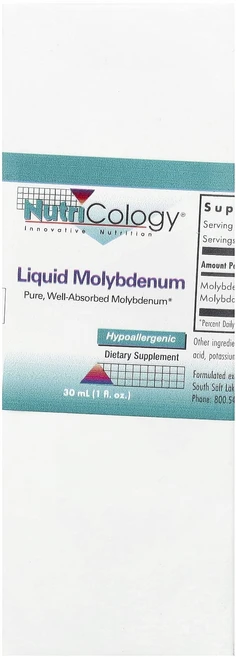 Nutricology 리퀴드 몰리브덴 30ml, 29.574ml, 3개 - 쿠팡