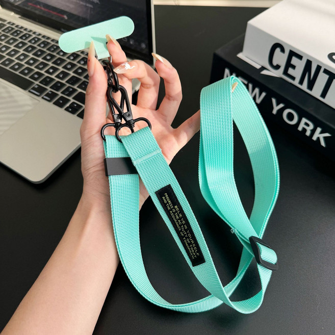 허니코코 데일리 와이드 핸드폰 크로스 스트랩(전 기종 호환 가능), 1개, 민트