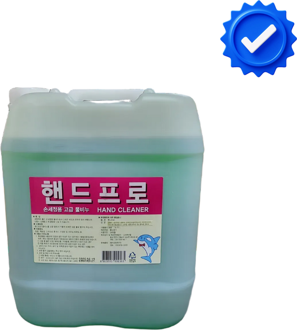 핸드프로 손세정제 대용량 고급 원료 기름때 제거 저자극 손세정제 주방 식당 업소용 세정제, 1개, 18.75L