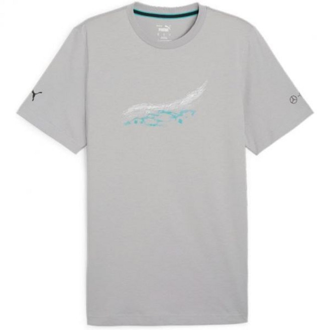 푸마 남성용 스탠다드 메르세데스 AMG 페트로나스 포뮬러 1 그래픽 티셔츠, Large, Team Silver Ss24