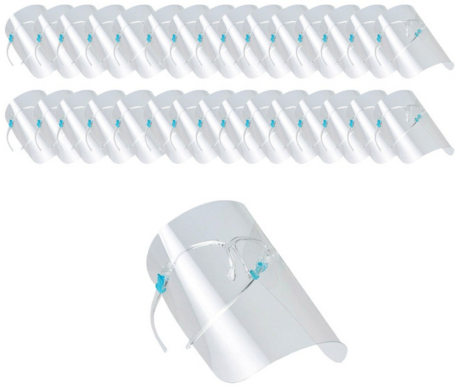 안면보호 페이스쉴드 안경형, 1개입, 50개, 화이트