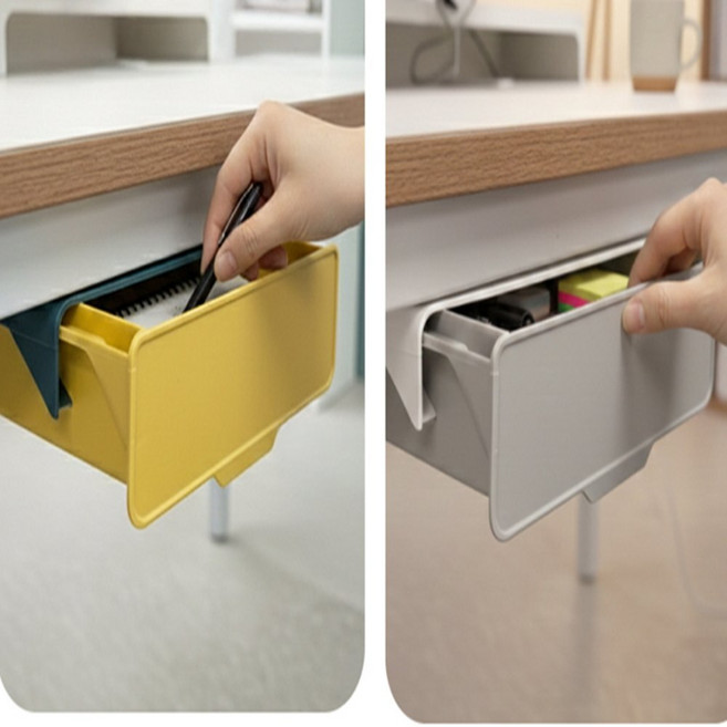 올림마트 슬라이딩 부착식 서랍 책상밑 수납정리